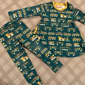 Piccolina 4T discontinued Locomotive tunic dress and leggings